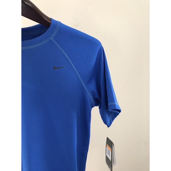 Nike men FITTED Dri-Fit Royal Blue Short Sleeve Sport T Shirt Sz S Running - Picture 9 of 10
